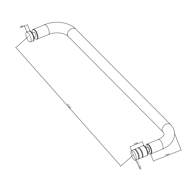 NERO TOWEL BAR 500MM GUN METAL - Ideal Bathroom CentreNRSH303GM