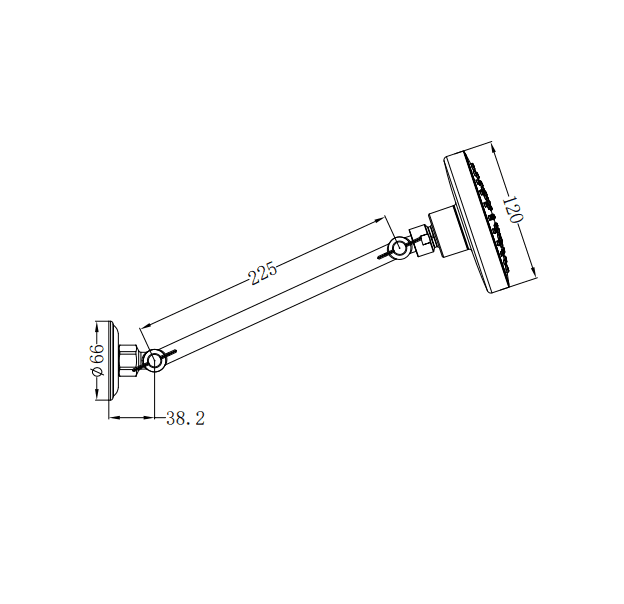 NERO X PLUS ALL DIRECTION SHOWER HEAD MATTE BLACK - Ideal Bathroom CentreNR201605MB