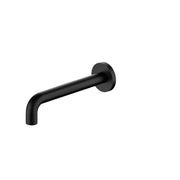 NERO X PLUS WALL BASIN SET SPOUT ONLY 215MM MATTE BLACK - Ideal Bathroom CentreNR201607asMB