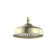 NERO YORK 200MM SHOWER HEAD AGED BRASS - Ideal Bathroom CentreNR508094AB