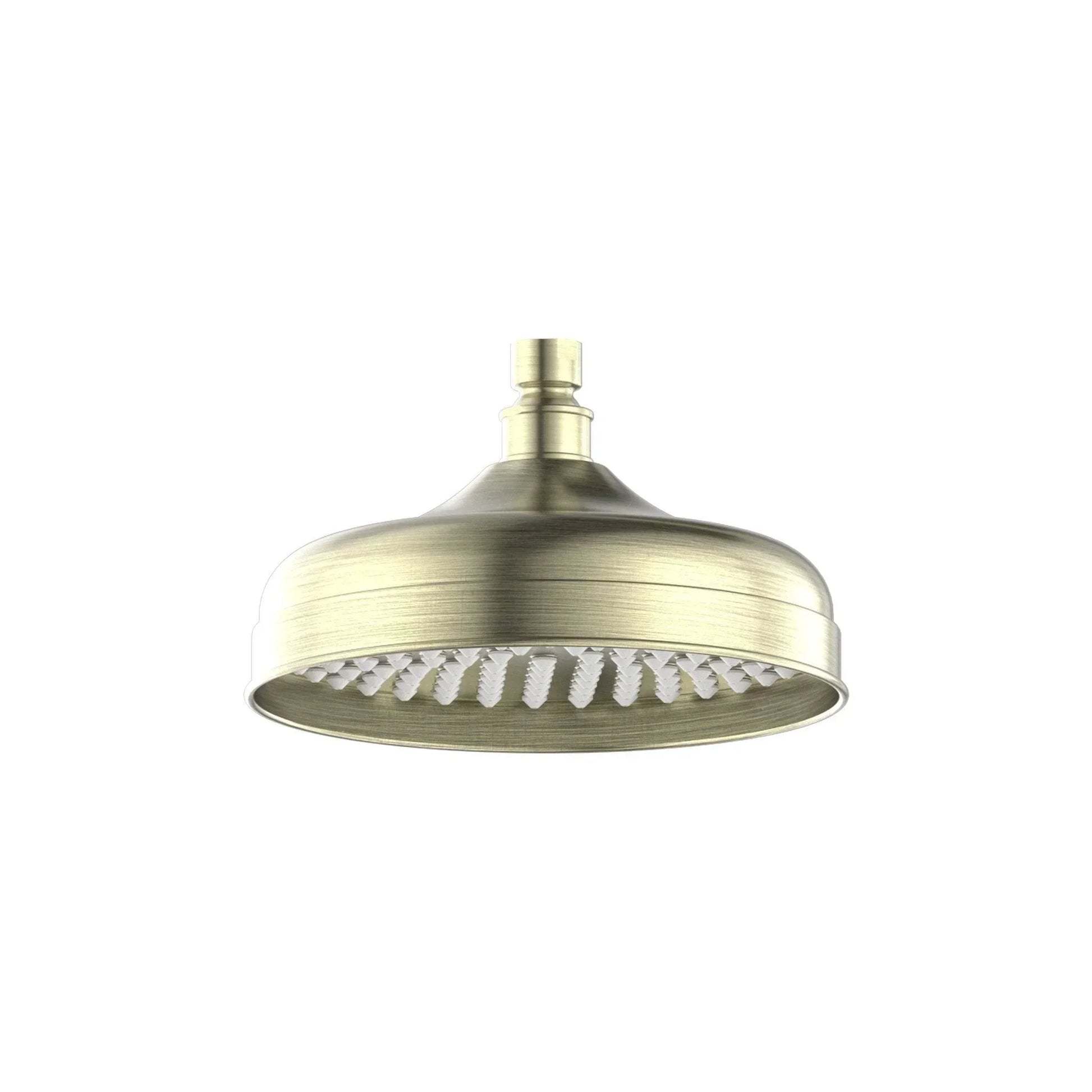 NERO YORK 200MM SHOWER HEAD AGED BRASS - Ideal Bathroom CentreNR508094AB