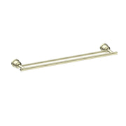 NERO YORK DOUBLE TOWEL RAIL 600MM AGED BRASS - Ideal Bathroom CentreNR6924dAB