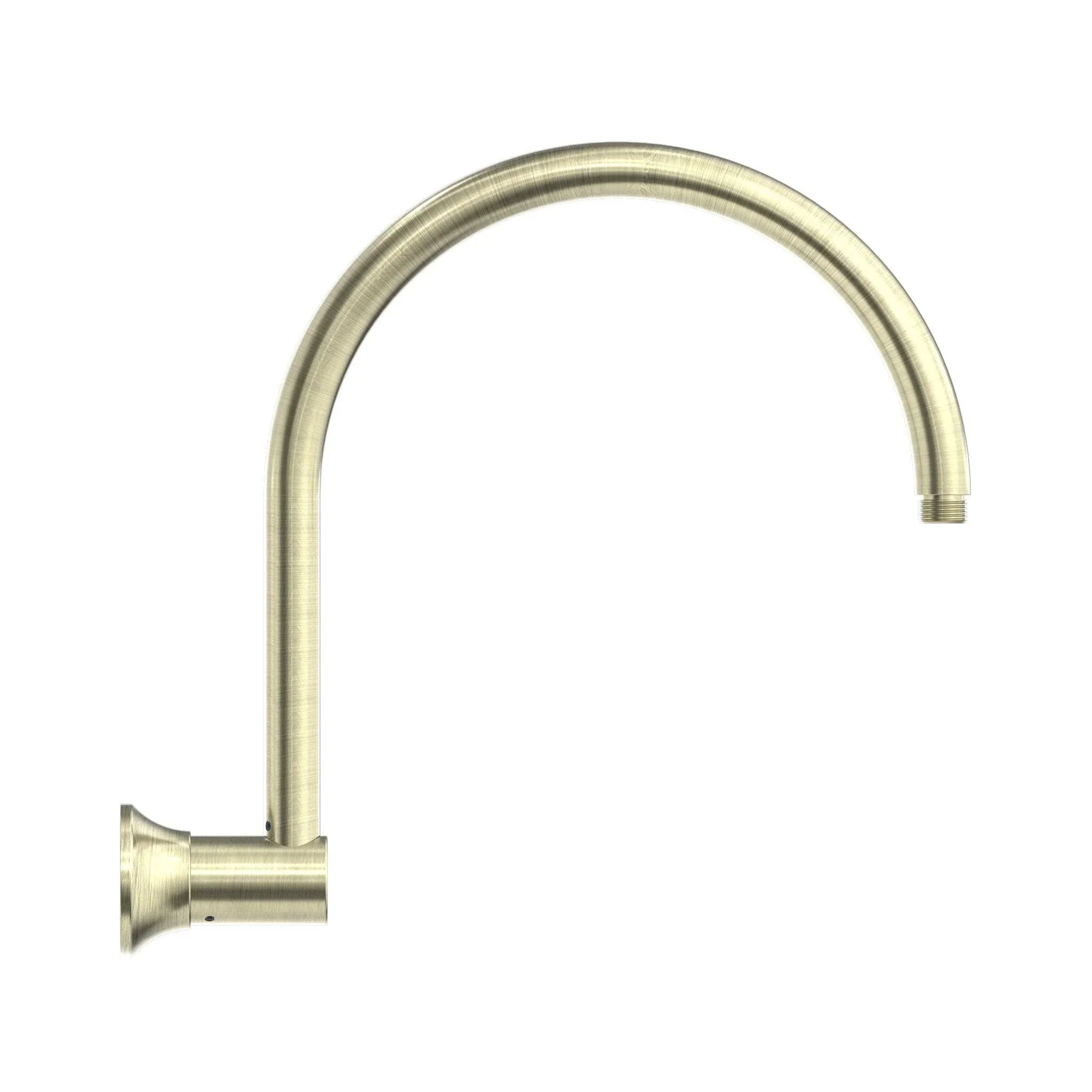 NERO YORK SHOWER ARM AGED BRASS - Ideal Bathroom CentreNR508AB
