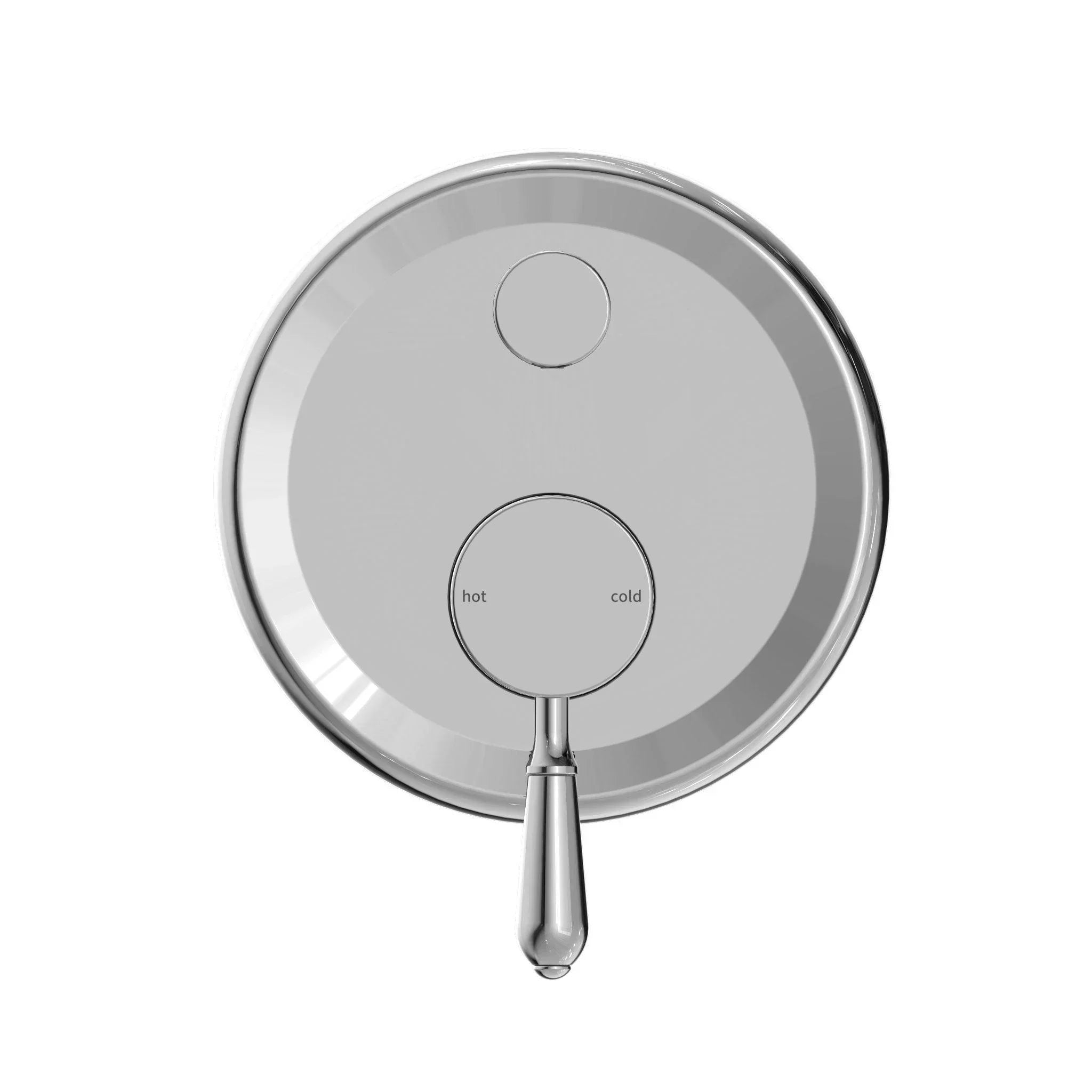 NERO YORK SHOWER MIXER WITH DIVERTOR WITH METAL LEVER CHROME - Ideal Bathroom CentreNR692109a02CH