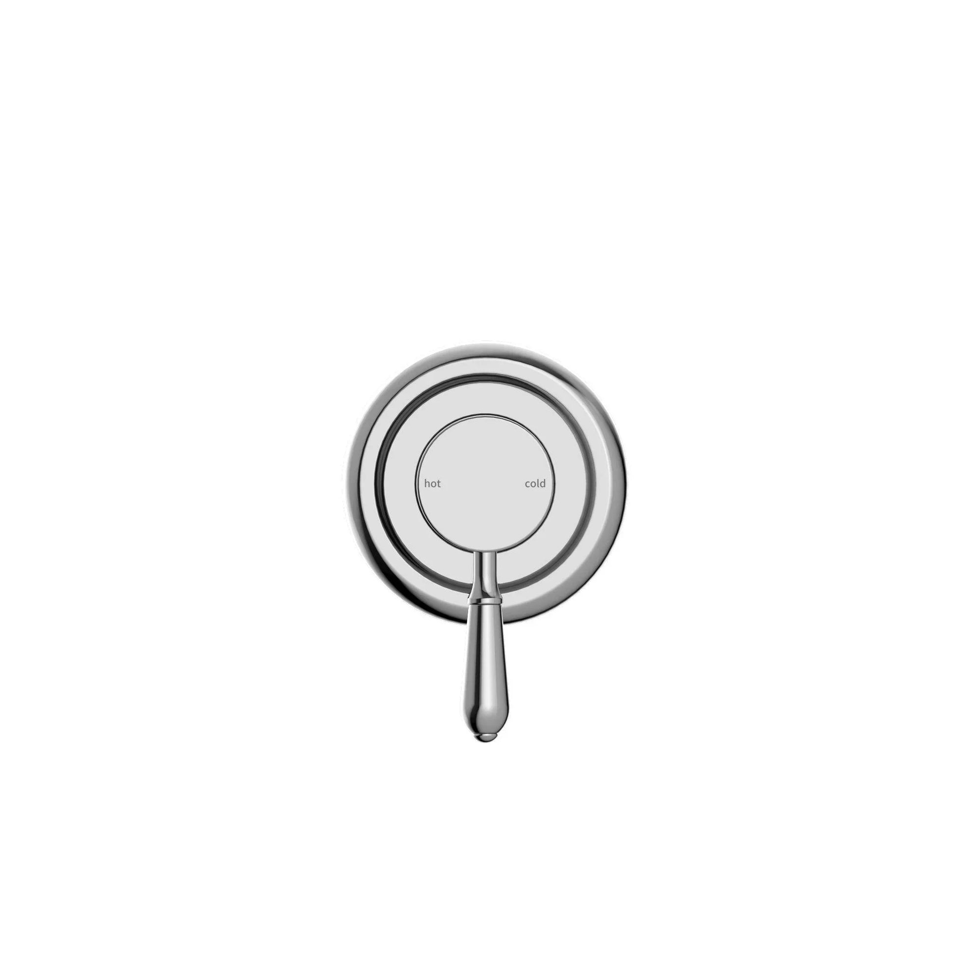 NERO YORK SHOWER MIXER WITH METAL LEVER CHROME - Ideal Bathroom CentreNR69210902CH