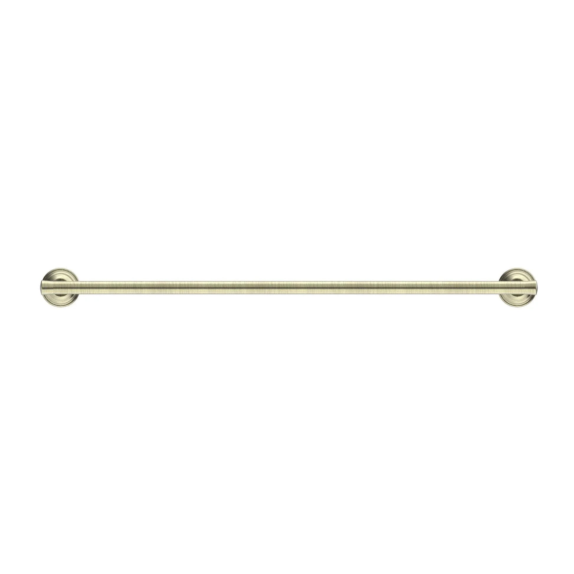 NERO YORK SINGLE TOWEL RAIL 600MM AGED BRASS - Ideal Bathroom CentreNR6924AB