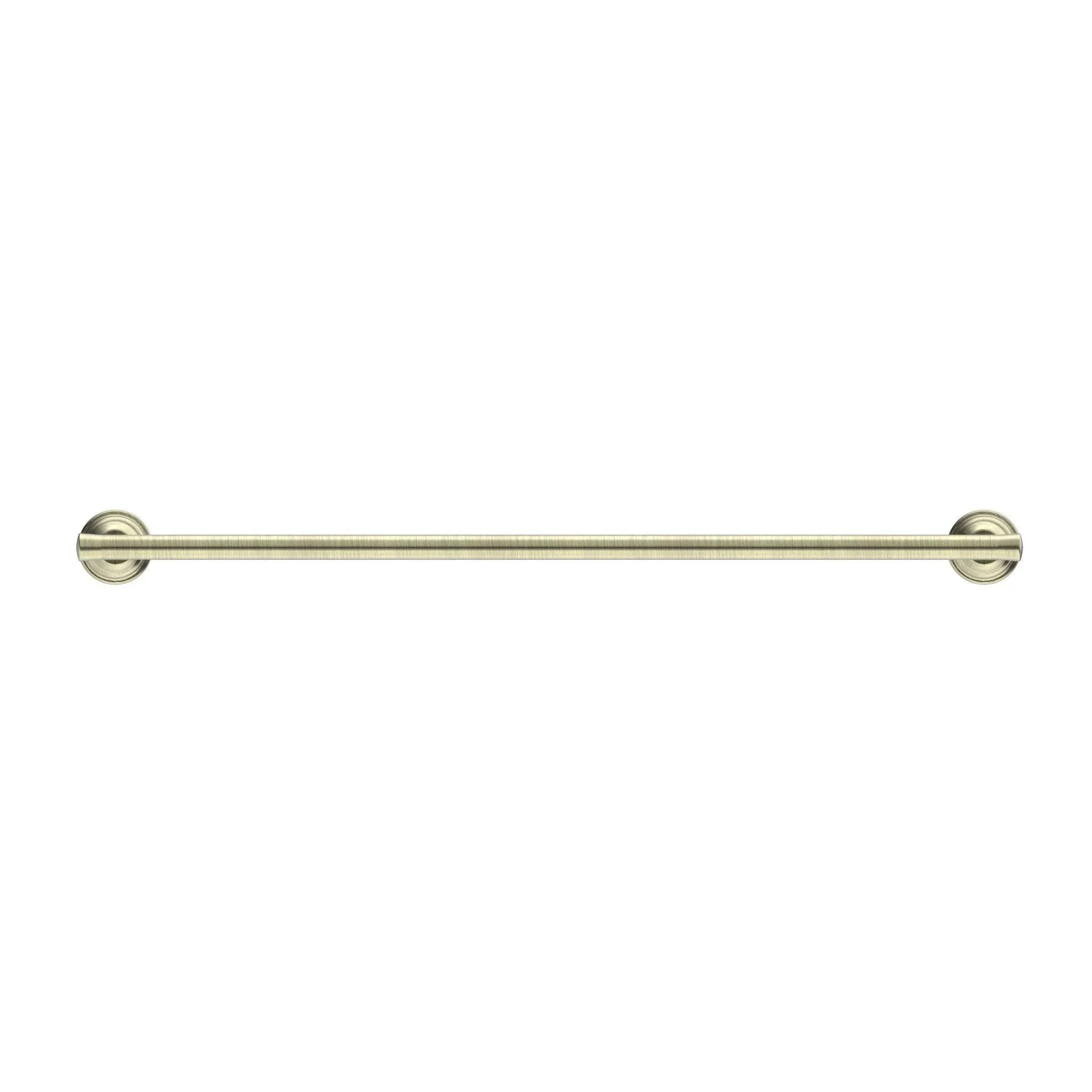 NERO YORK SINGLE TOWEL RAIL 600MM AGED BRASS - Ideal Bathroom CentreNR6924AB