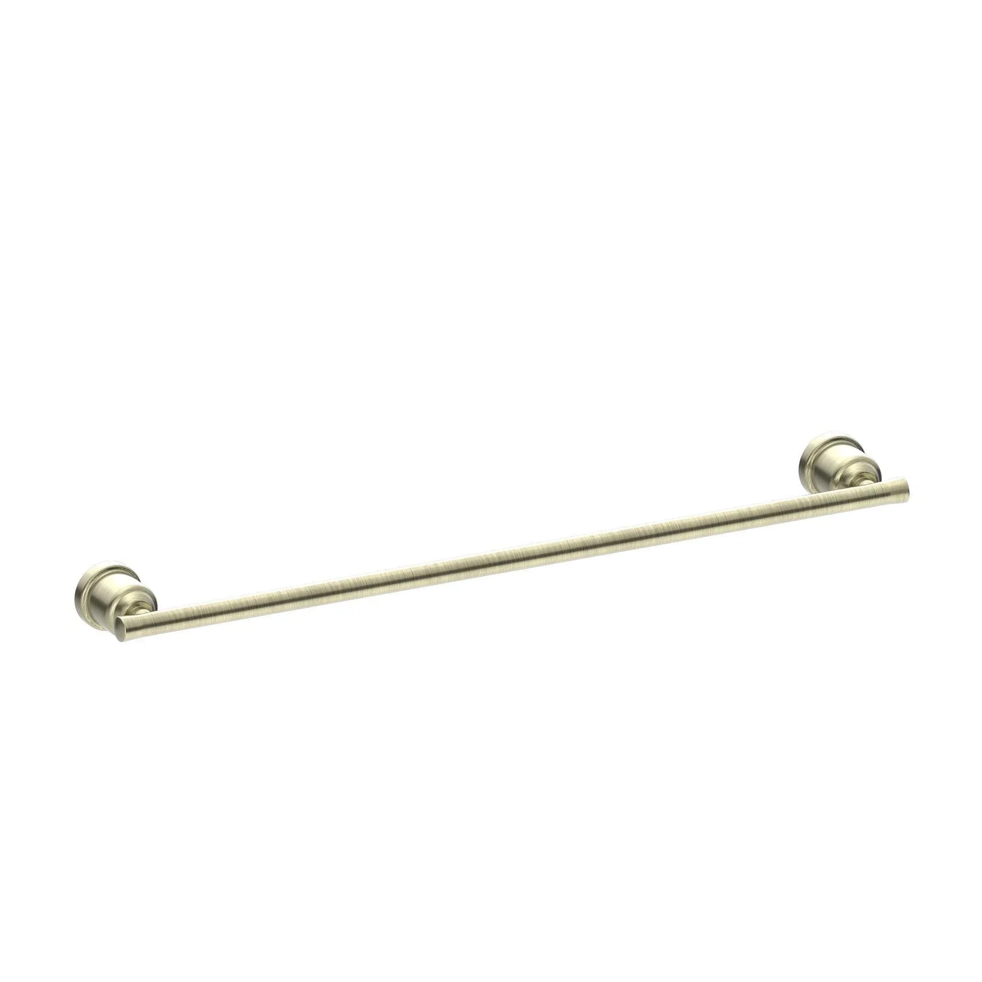 NERO YORK SINGLE TOWEL RAIL 600MM AGED BRASS - Ideal Bathroom CentreNR6924AB
