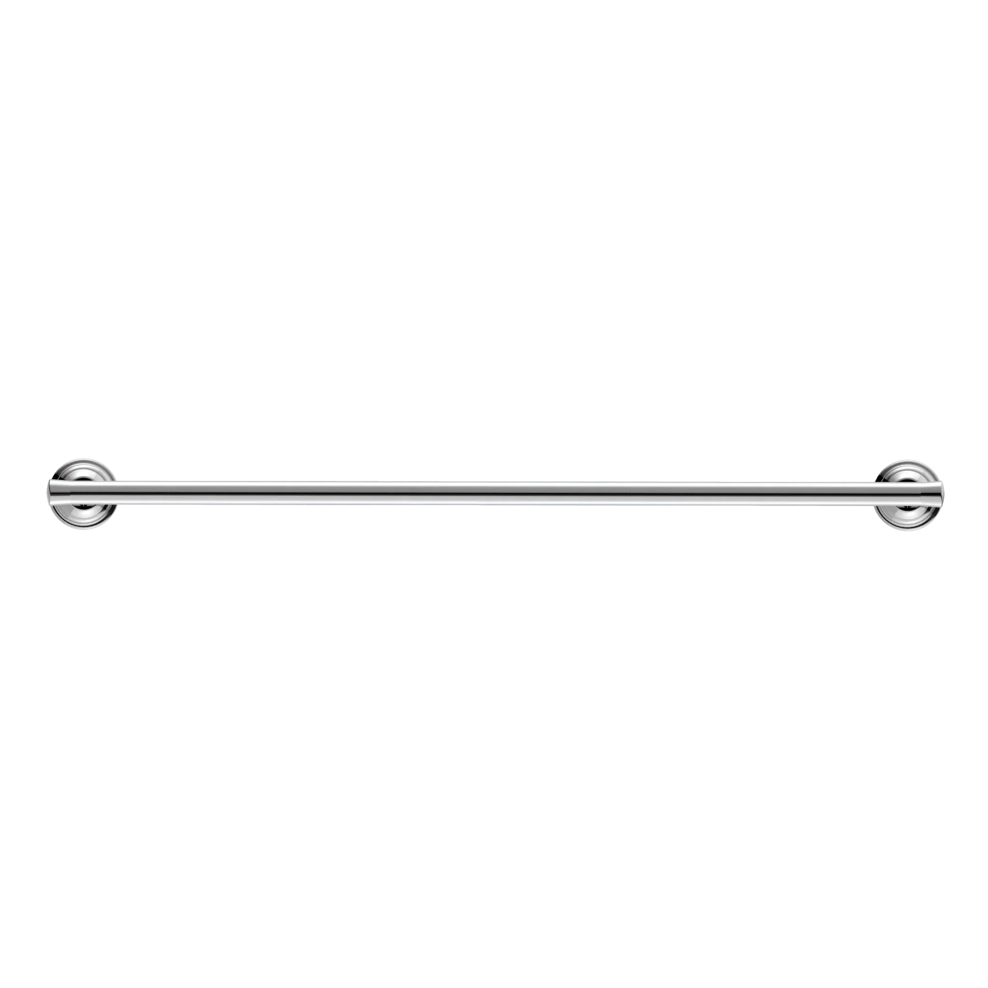 NERO YORK SINGLE TOWEL RAIL 600MM CHROME - Ideal Bathroom CentreNR6924CH