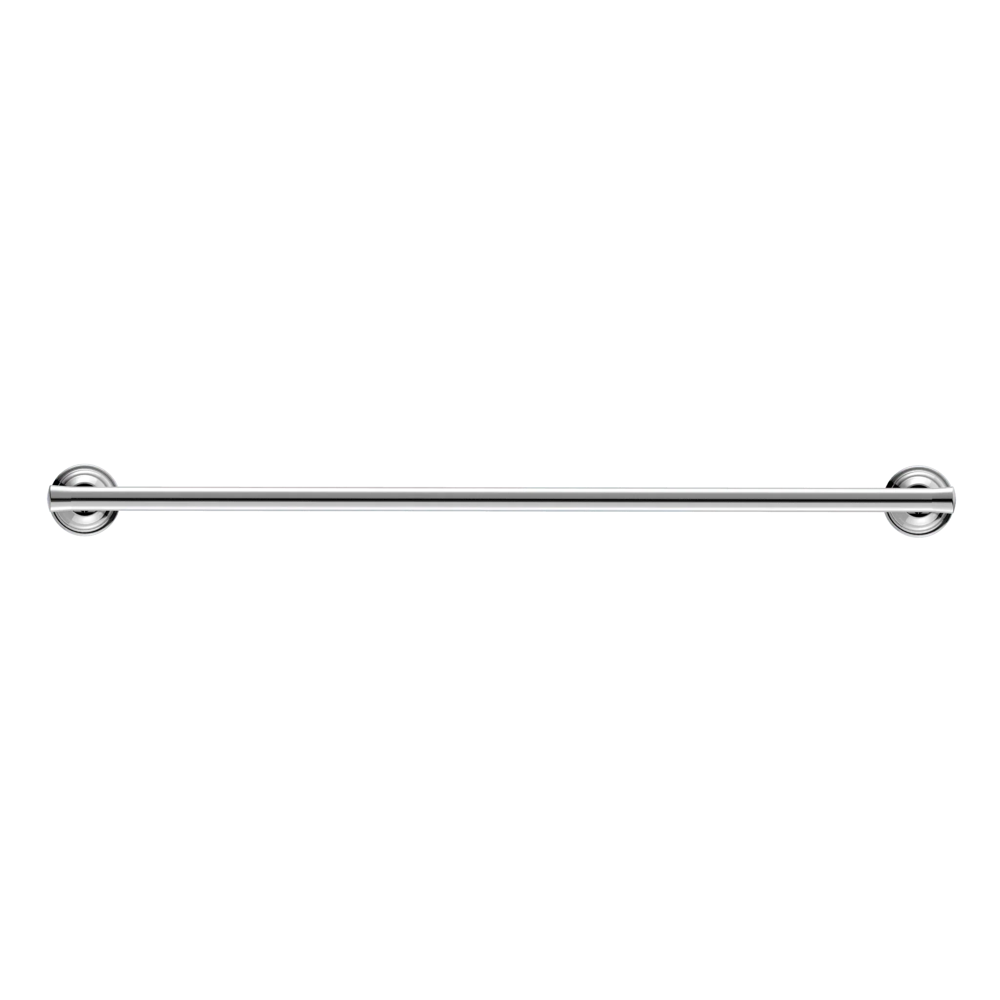 NERO YORK SINGLE TOWEL RAIL 600MM CHROME - Ideal Bathroom CentreNR6924CH