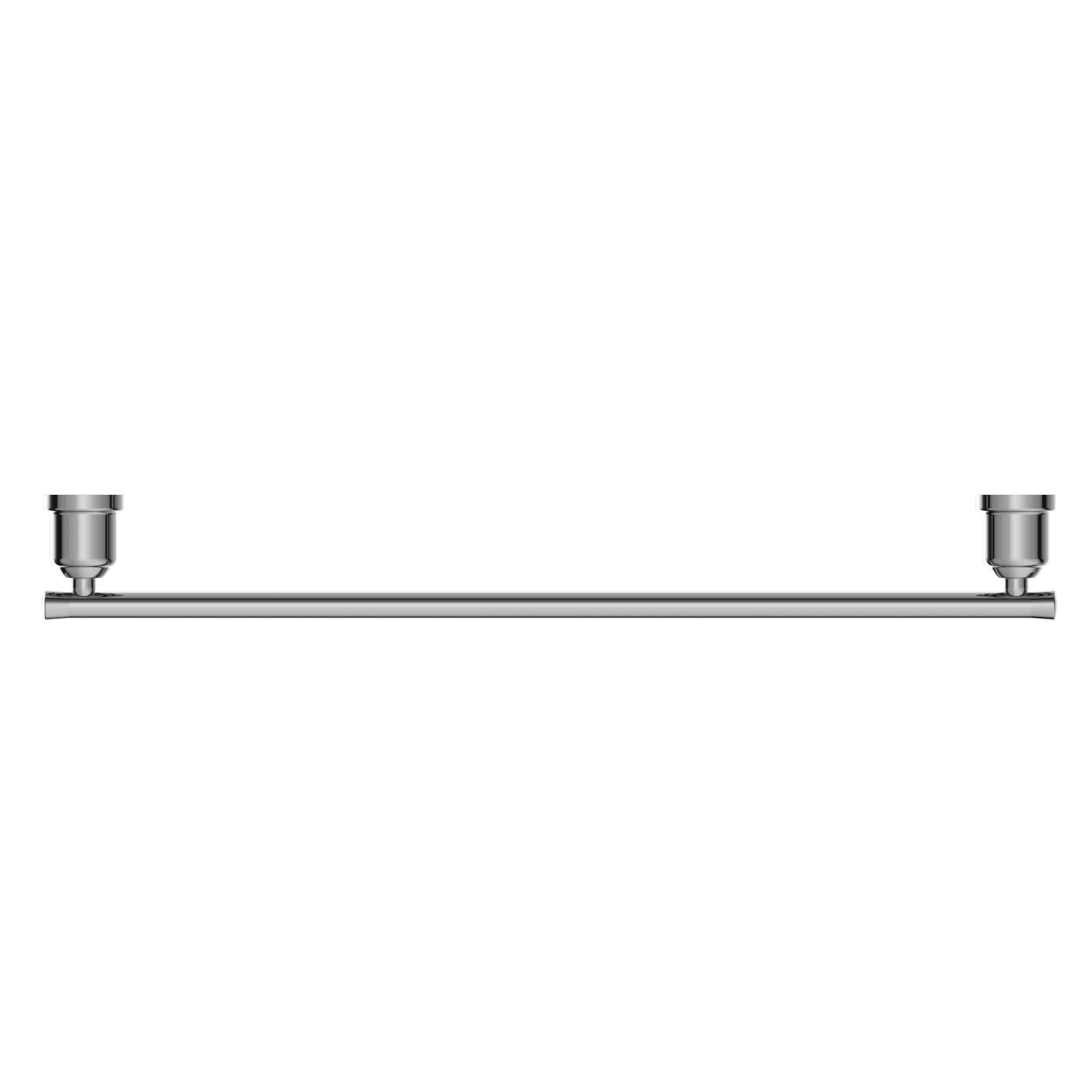 NERO YORK SINGLE TOWEL RAIL 600MM CHROME - Ideal Bathroom CentreNR6924CH