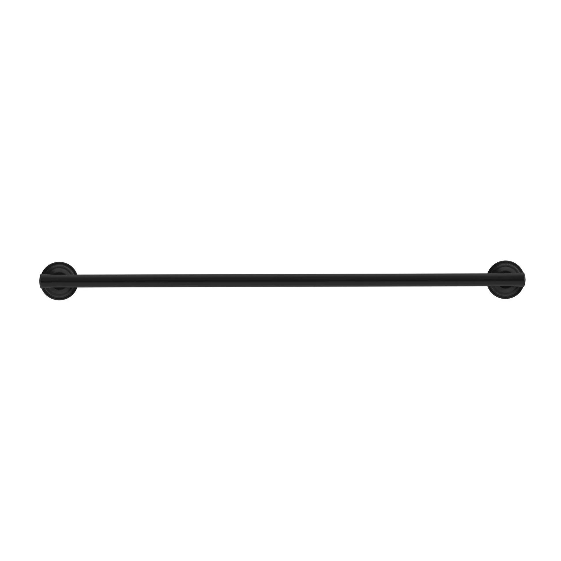 NERO YORK SINGLE TOWEL RAIL 600MM MATTE BLACK - Ideal Bathroom CentreNR6924MB