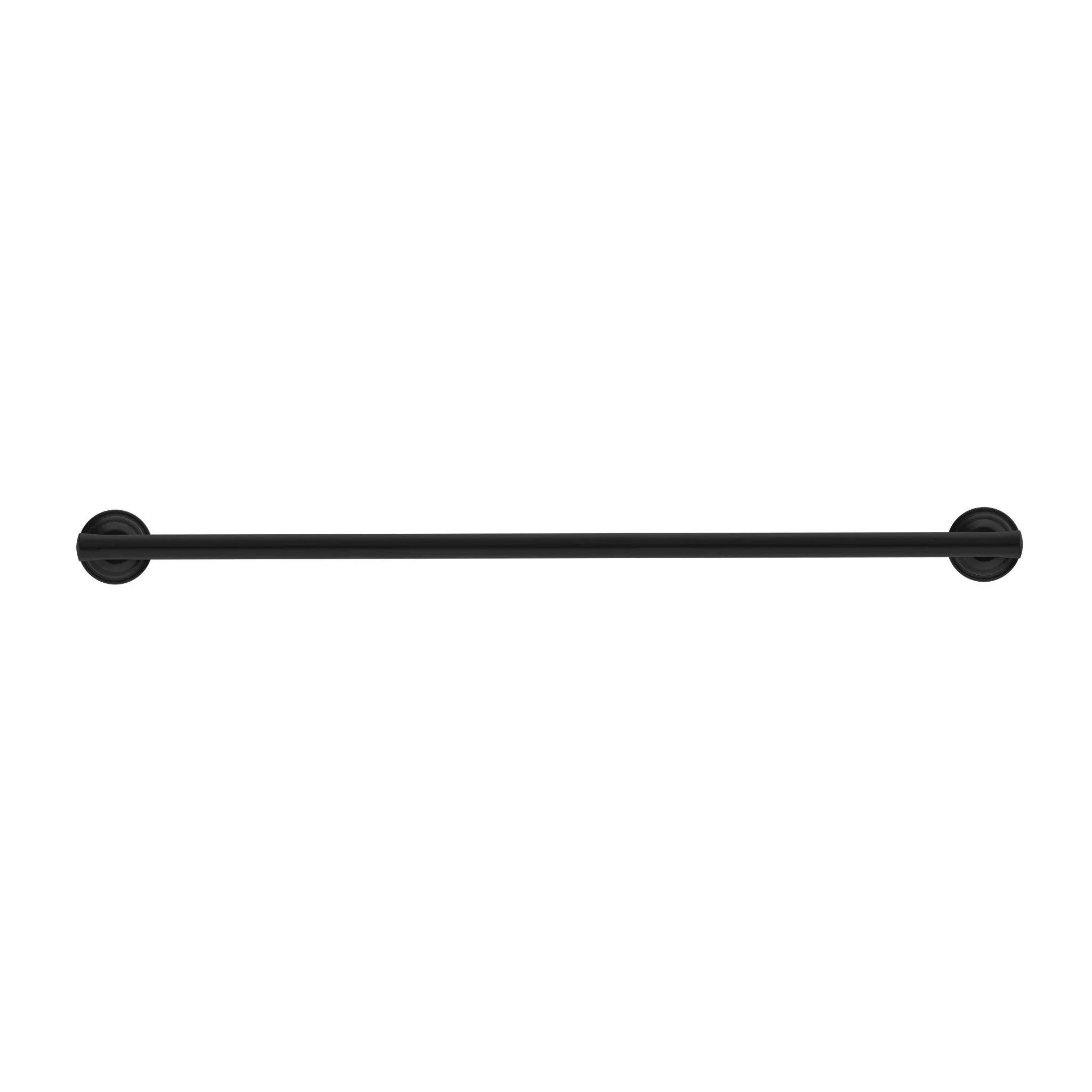 NERO YORK SINGLE TOWEL RAIL 600MM MATTE BLACK - Ideal Bathroom CentreNR6924MB