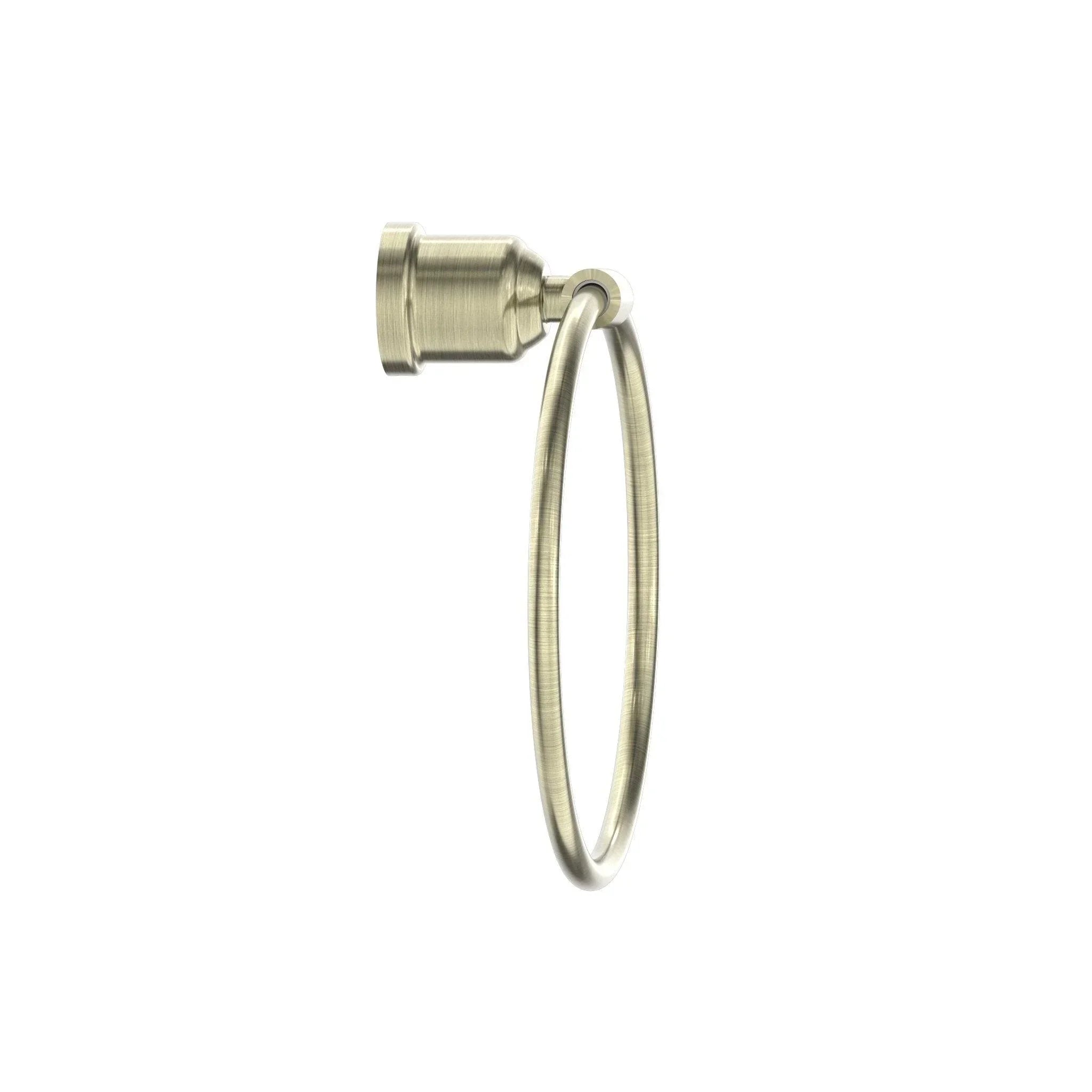NERO YORK TOWEL RING AGED BRASS - Ideal Bathroom CentreNR6980AB