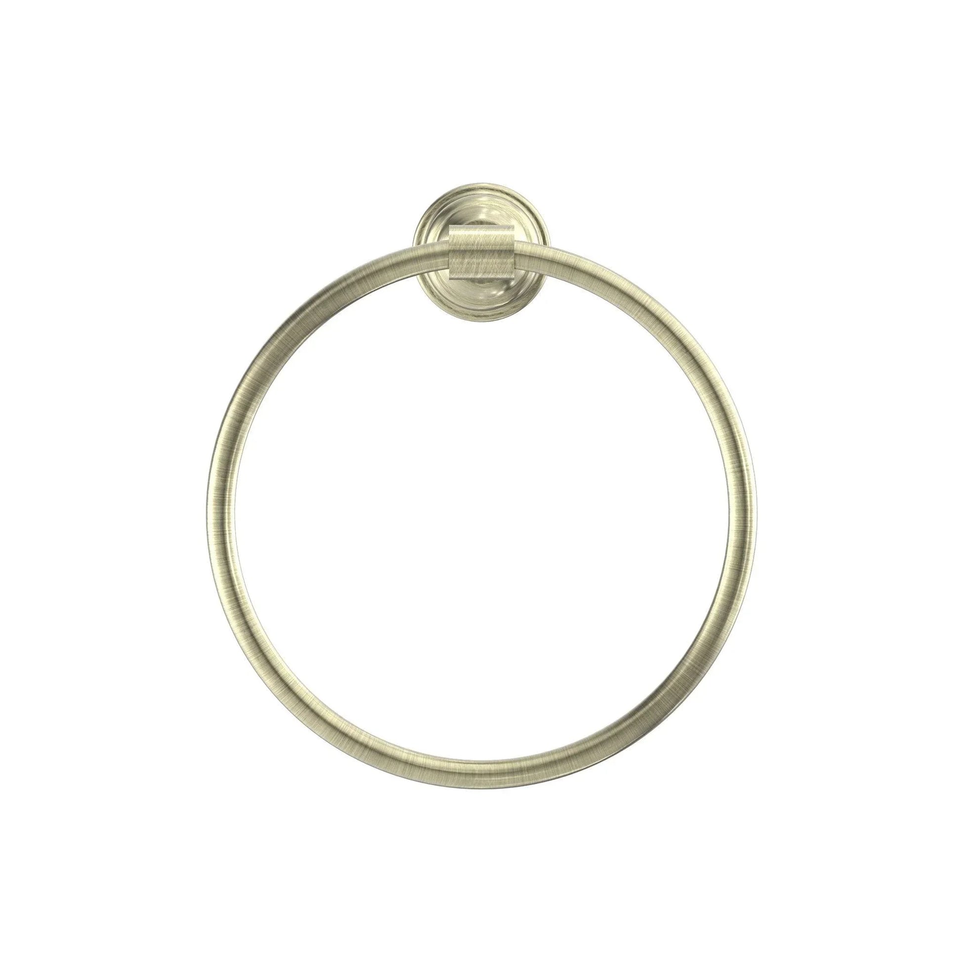 NERO YORK TOWEL RING AGED BRASS - Ideal Bathroom CentreNR6980AB