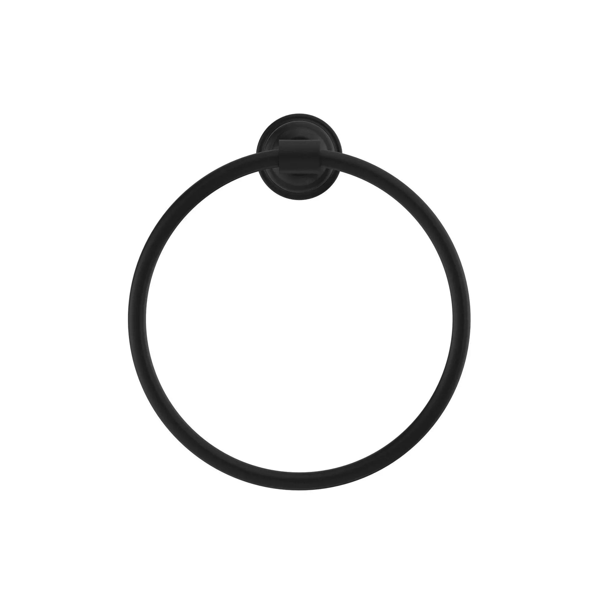 NERO YORK TOWEL RING MATTE BLACK - Ideal Bathroom CentreNR6980MB