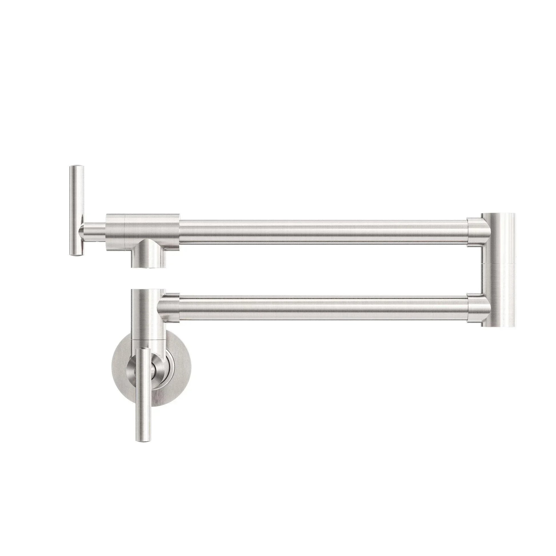 NERO ZEN 316L STAINLESS STEEL POT FILLER BRUSHED NICKEL - Ideal Bathroom CentreNR162203BN
