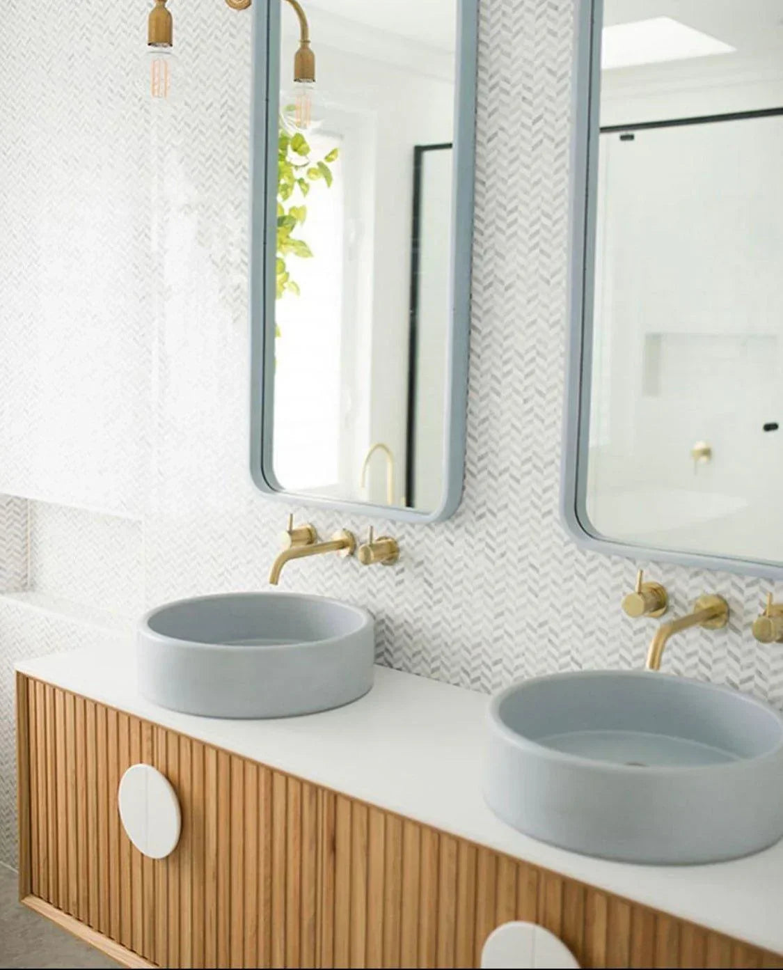 Nood Bowl Above Counter Basin - Ideal Bathroom CentreBL1-1-0-POPowder Blue