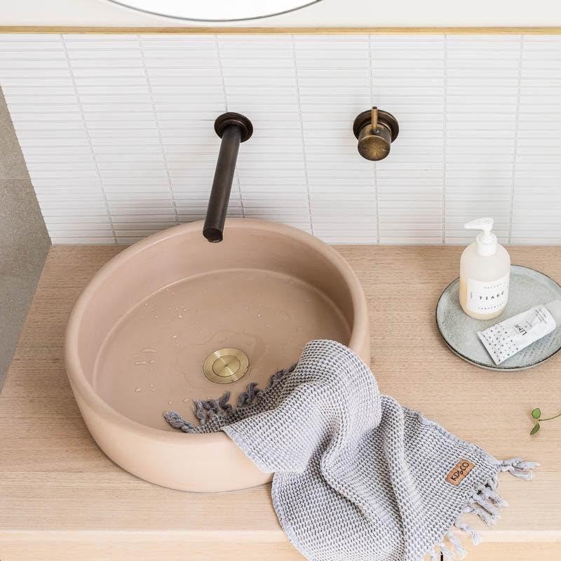 Nood Bowl Above Counter Basin - Ideal Bathroom CentreBL1-1-0-PAPastel Peach