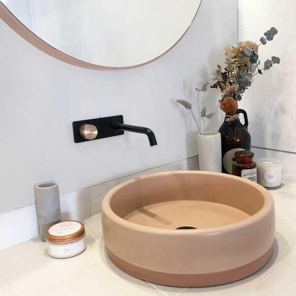 Nood Bowl Above Counter Basin Two Tone - Ideal Bathroom CentreBL1-1-0-BLBlush Pink