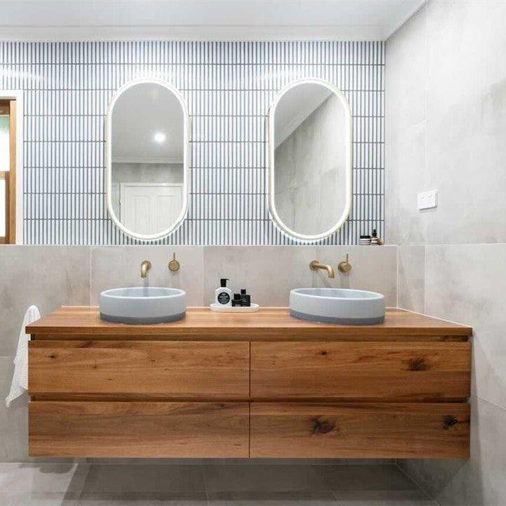 Nood Bowl Above Counter Basin Two Tone - Ideal Bathroom CentreBL1-1-0-POPowder Blue