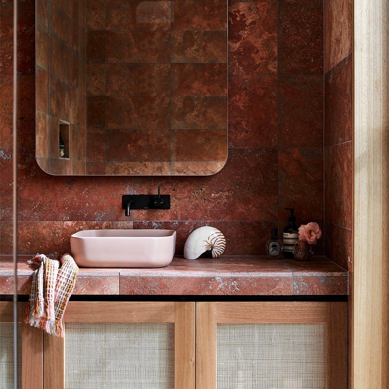 Nood Cube Above Counter Basin - Ideal Bathroom CentreCU1-1-0-BLBlush Pink