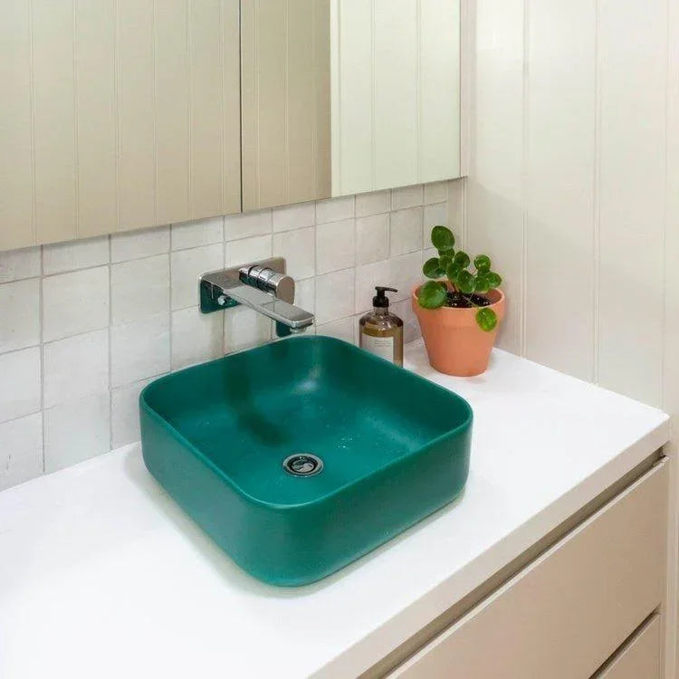 Nood Cube Above Counter Basin - Ideal Bathroom CentreCU1-1-0-TETeal