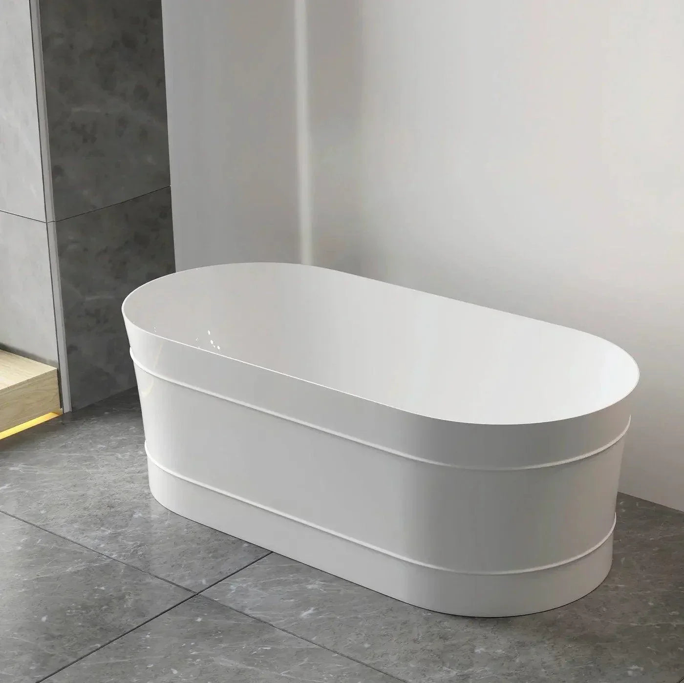 Otti Bondi 1500mm Gloss White Freestanding Bath - Ideal Bathroom CentreABBT-1500