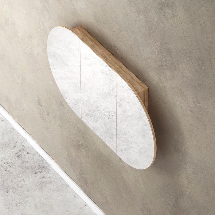 Otti Bondi Wave 1500mm Shaving Cabinet - Ideal Bathroom CentreBOSV1590NNatrual Oak