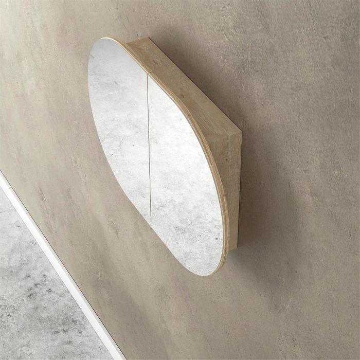 Otti Bondi Wave 900mm Shaving Cabinet - Ideal Bathroom CentreBOSV9060NNatrual Oak
