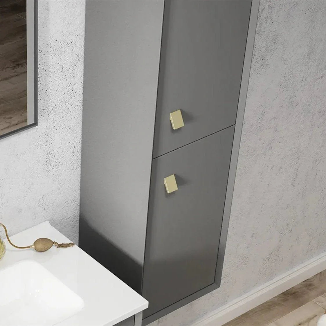 Otti Boston Tall Boy Matte Grey - Ideal Bathroom CentreBSTBG