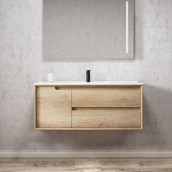 Otti Byron 1200mm Vanity Natural Oak - Ideal Bathroom CentreBY1200N-1Wall HungCeramic Top