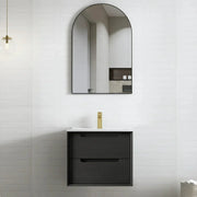 Otti Byron 600mm Vanity Black Oak - Ideal Bathroom CentreBY600BCTWall HungCeramic Top