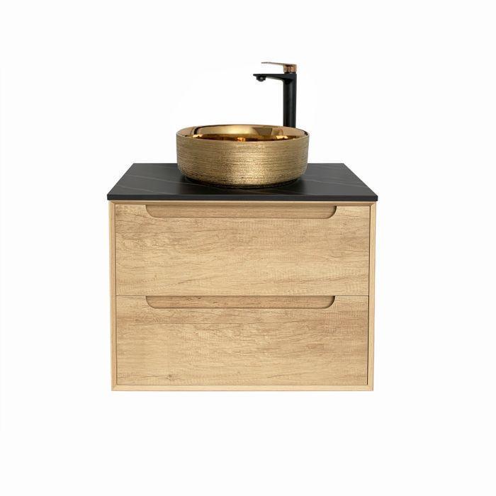 Otti Byron 600mm Vanity Natural Oak - Ideal Bathroom CentreBY600N3Freestaning on Bryon LegsCeramic Top