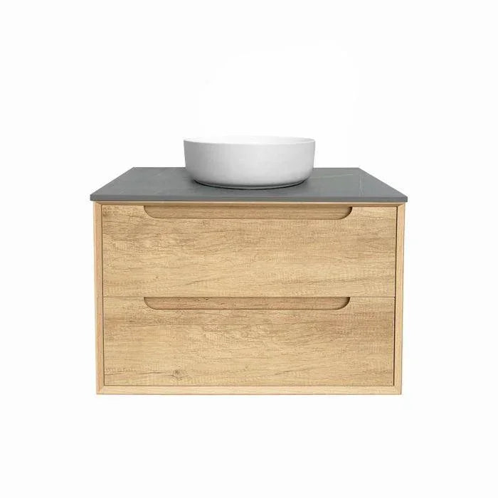 Otti Byron 750mm Vanity Natural Oak - Ideal Bathroom CentreBY750N-3Freestanding On LegsCeramic Top