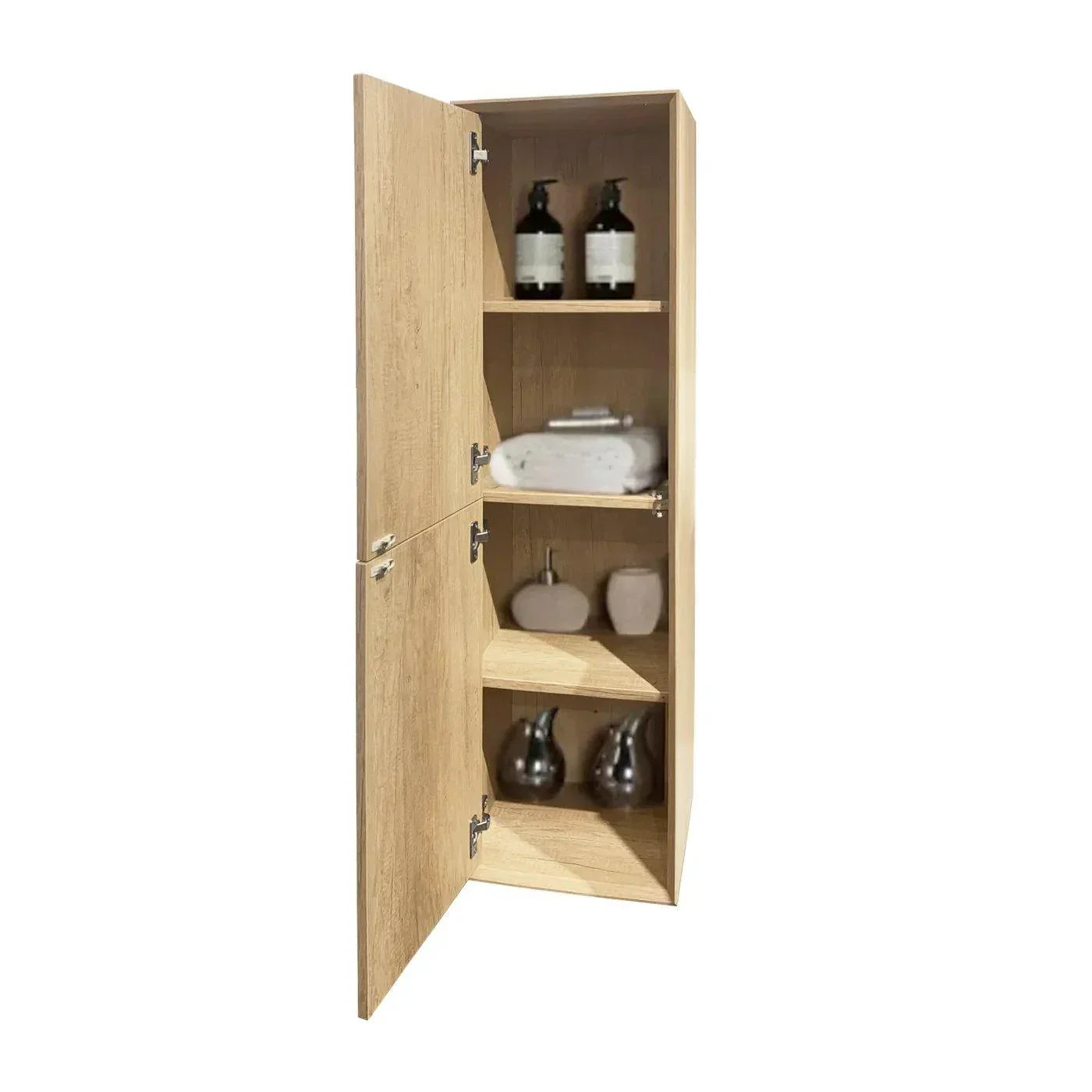 Otti Byron Tall Boy Natural Oak - Ideal Bathroom CentreBYTB