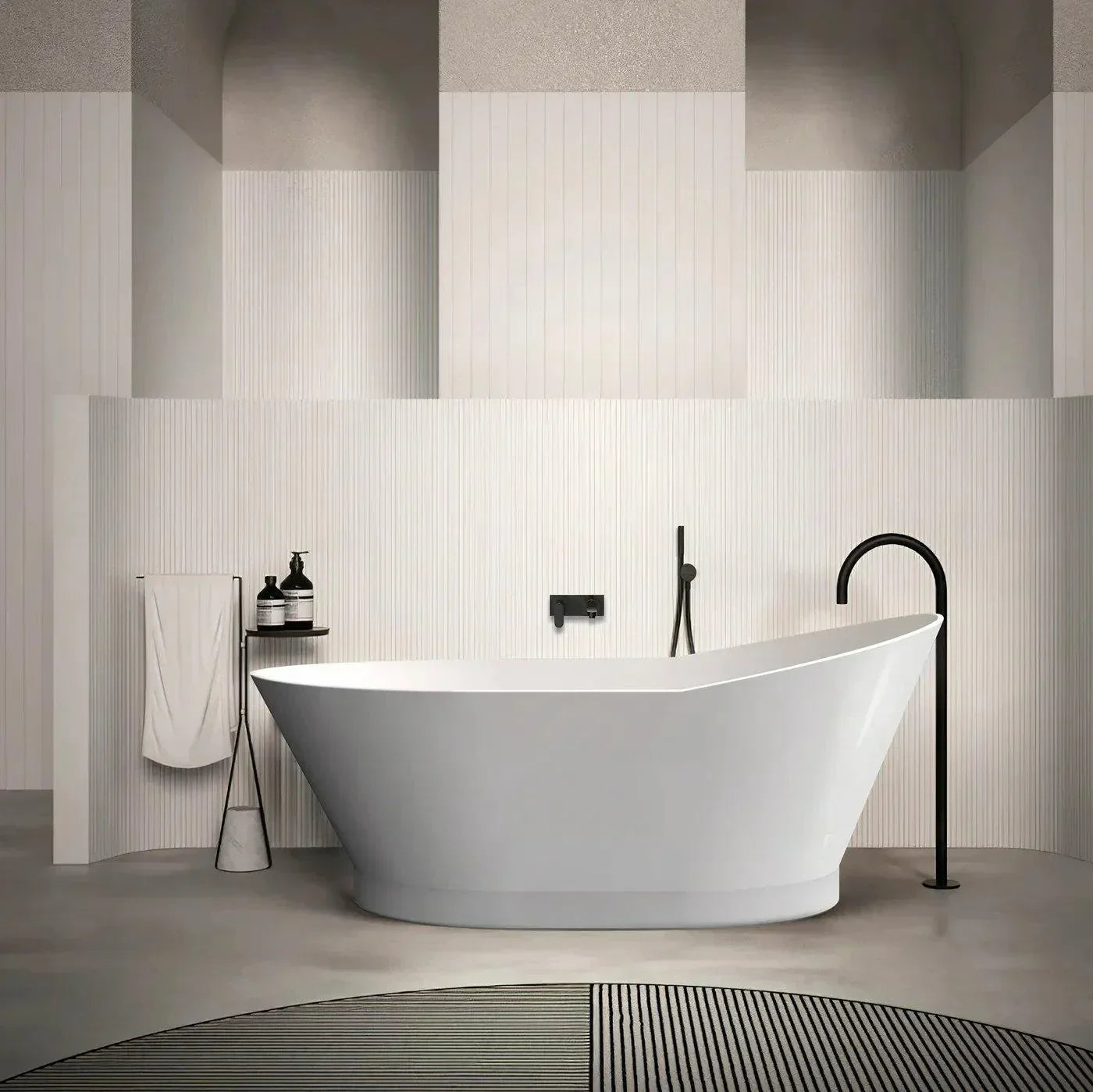 Otti London 1500mm Gloss White Freestanding Bath - Ideal Bathroom CentreALBT-1500