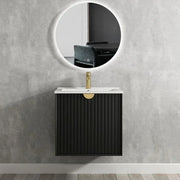 Otti Marlo 600mm Vanity Matte Black - Ideal Bathroom CentreMA600B1Wall HungCeramic Top