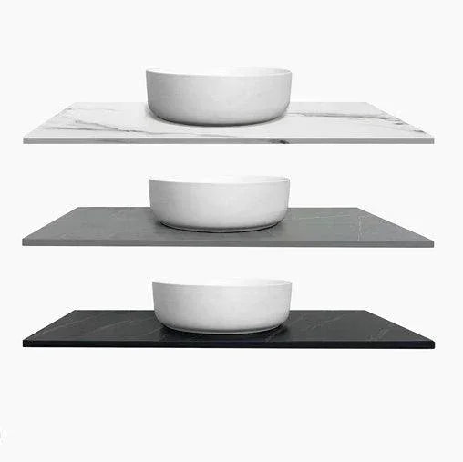 Otti Marlo 600mm Vanity Matte Black - Ideal Bathroom CentreMA600B2Wall HungStone Top