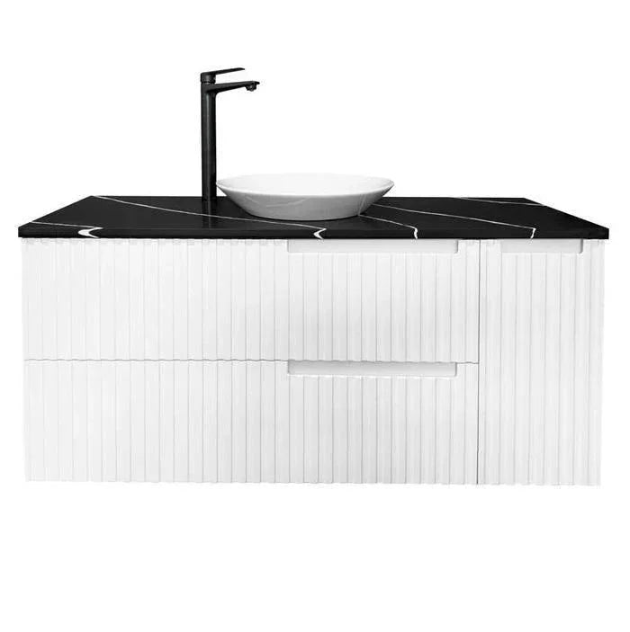 Otti Noosa 1200mm Vanity Matte White - Ideal Bathroom CentreNS1200W2Wall HungStone Top