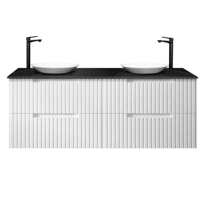 Otti Noosa 1500mm Vanity Matte White - Ideal Bathroom CentreNS1500W2Wall HungStone Top