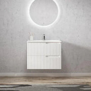 Otti Noosa 750mm Vanity Matte White - Ideal Bathroom CentreNS750W1Wall HungCeramic Top