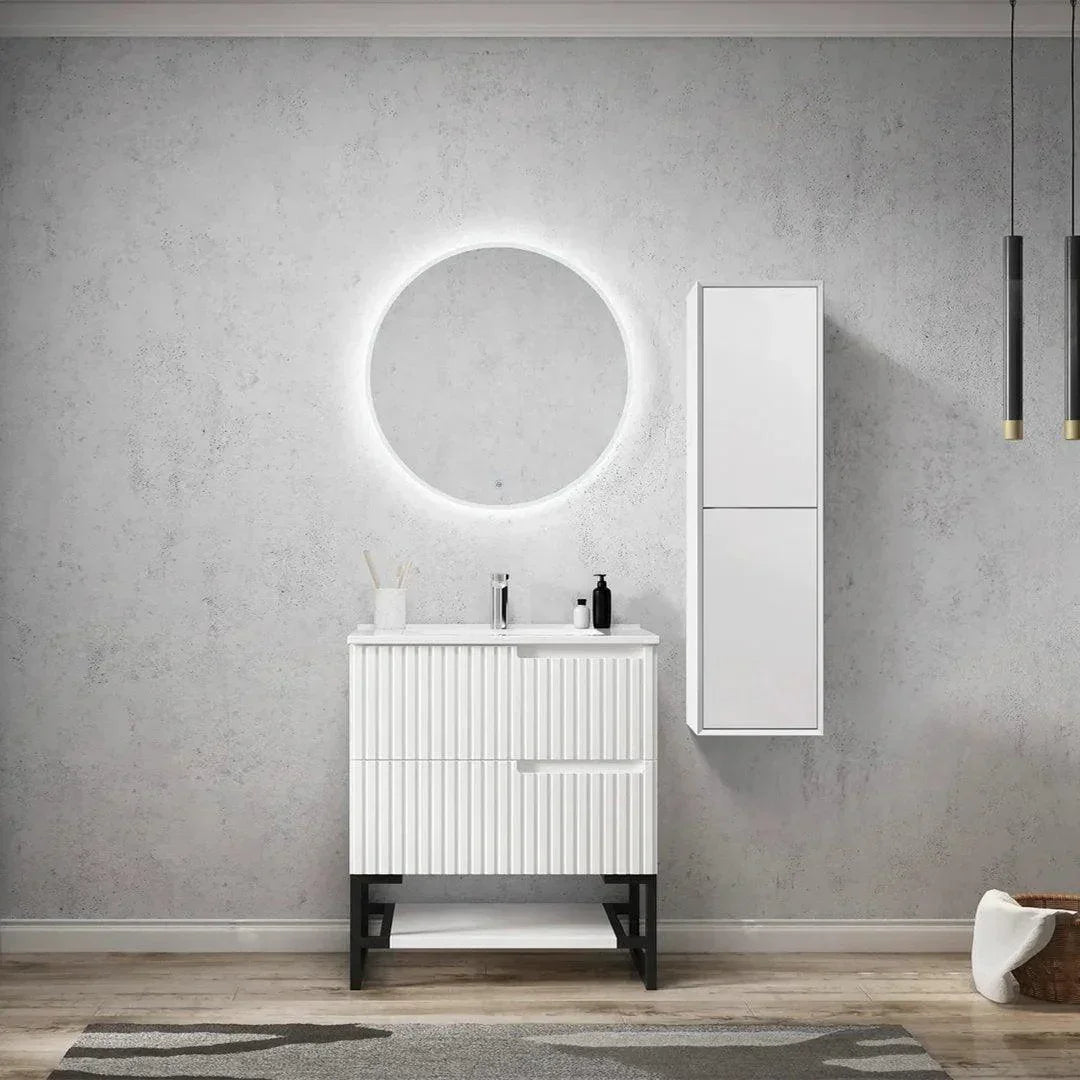 Otti Noosa Tall Boy Matte White - Ideal Bathroom CentreNSTB