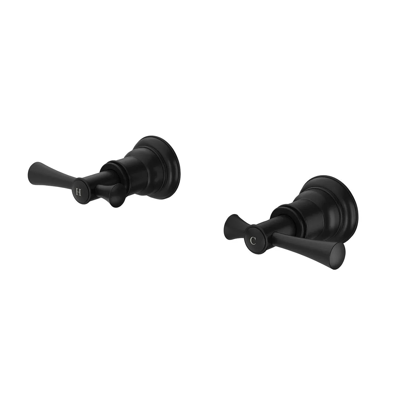 Phoenix Cromford Wall Top Assemblies 15mm Extended Spindles - Ideal Bathroom Centre134-0670-10Matte Black