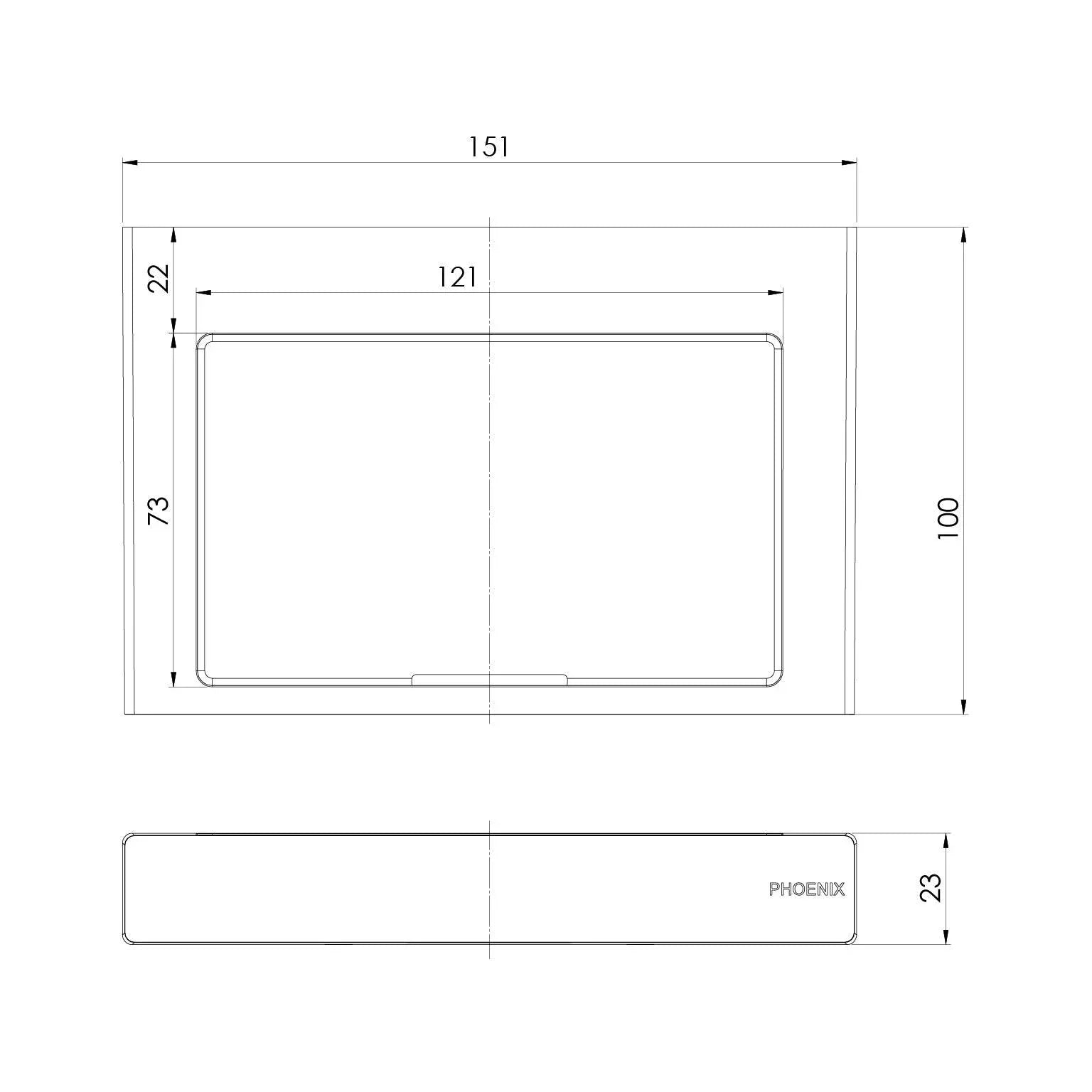 Phoenix Lexi MKII Soap Dish Holder - Ideal Bathroom Centre123-8300-40Brushed Nickel