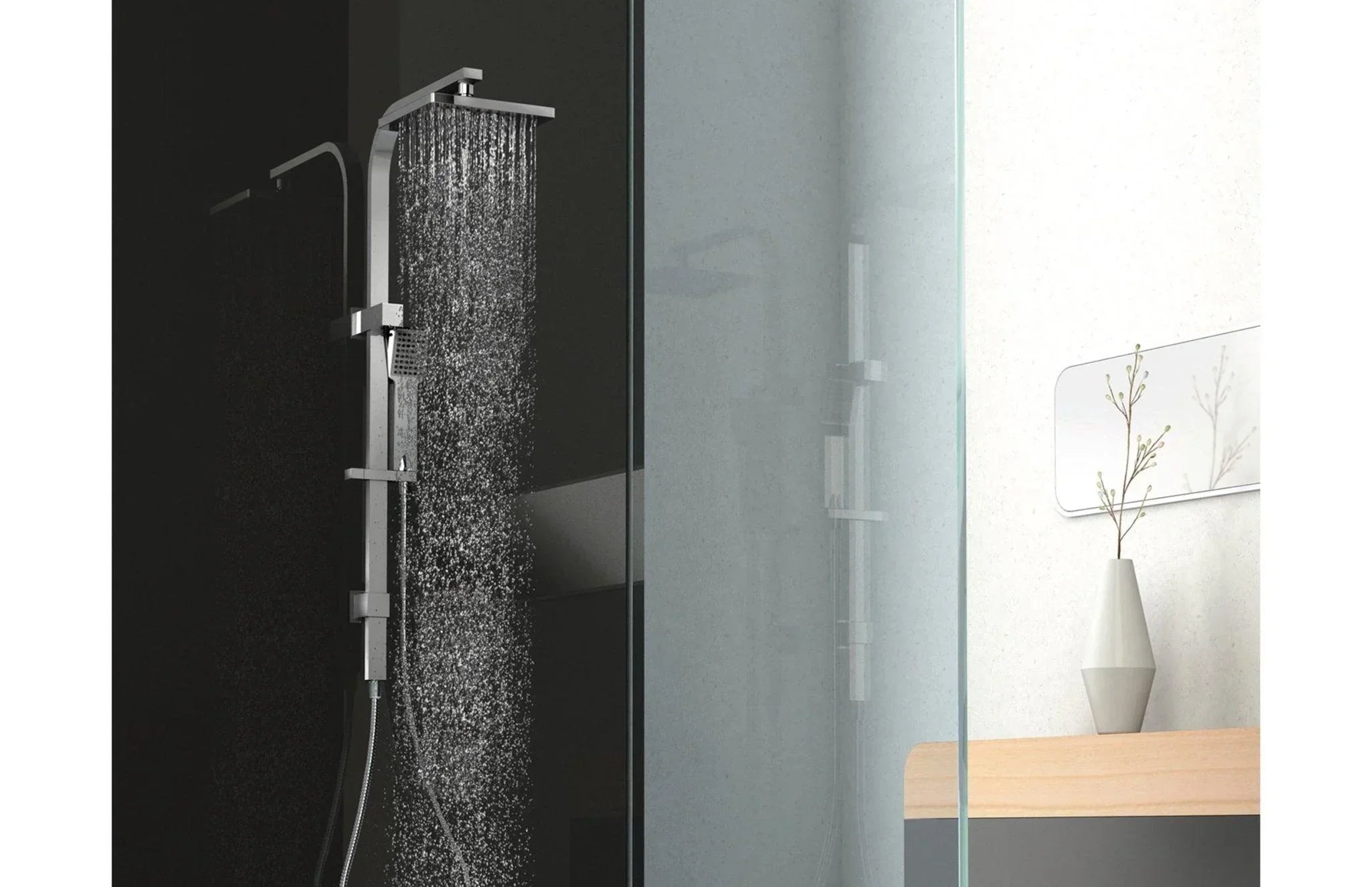 Phoenix Lexi Twin Shower - Ideal Bathroom CentreLE726BNBrushed Nickel