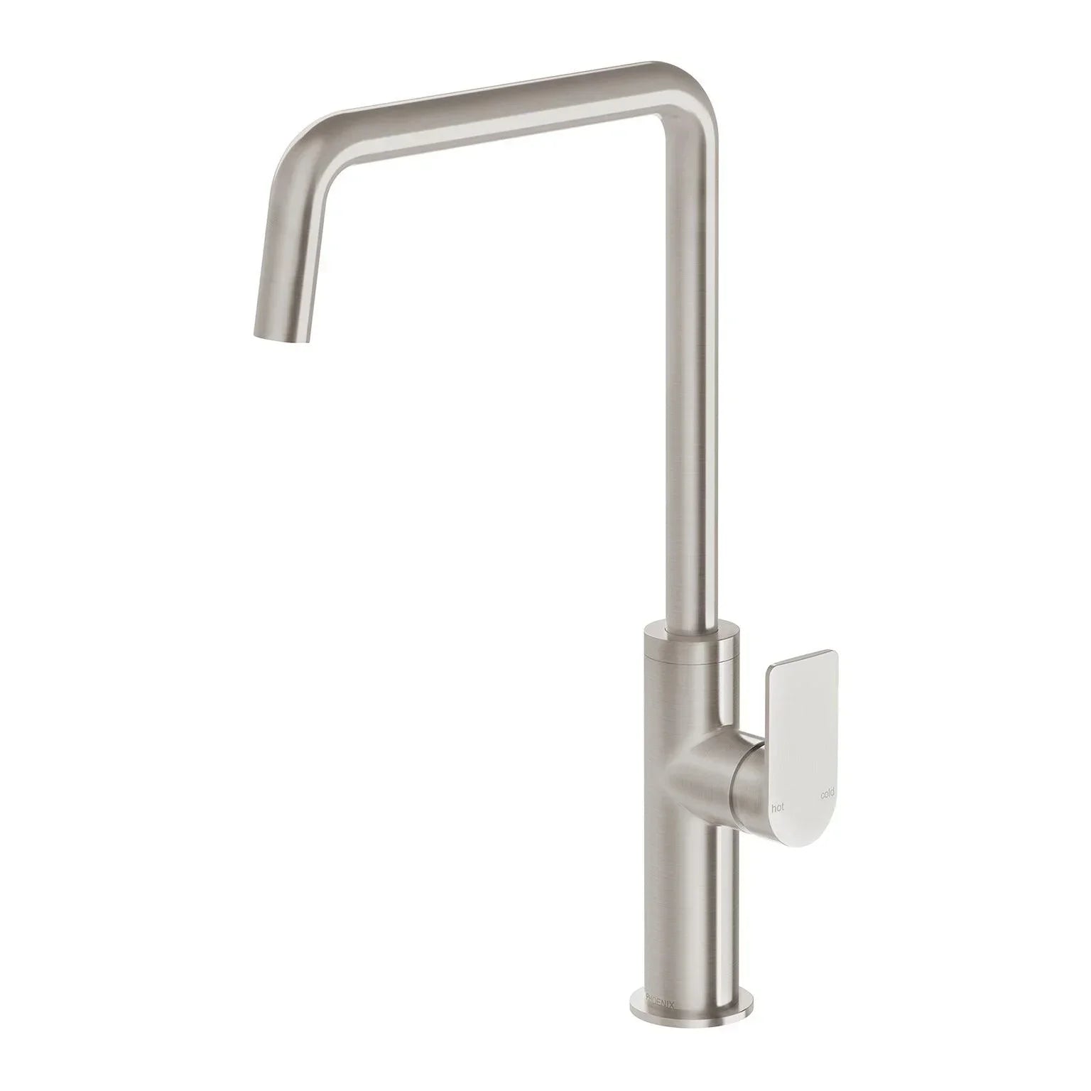 Phoenix Mekko Sink Mixer 190mm Squareline - Ideal Bathroom Centre115-7300-40Brushed Nickel