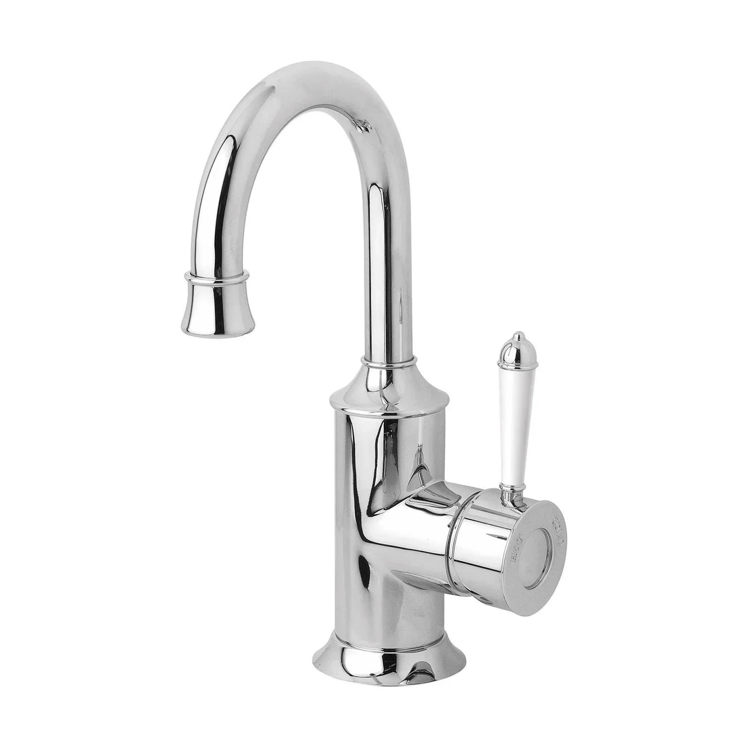 Phoenix Nostalgia Basin Mixer 120mm Gooseneck - Ideal Bathroom CentreNS770-62Chrome & White