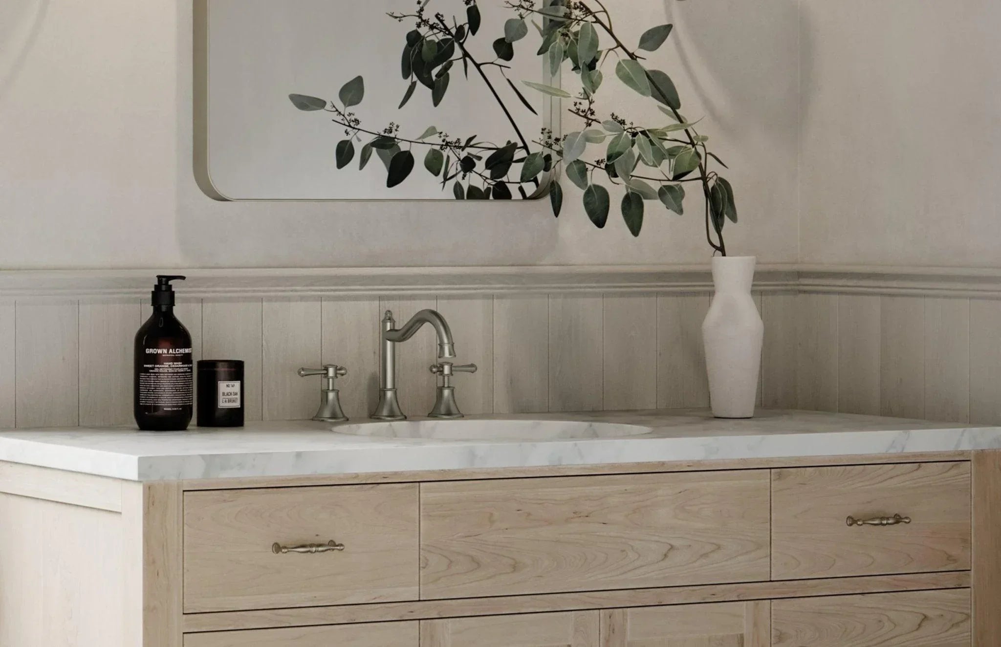 Phoenix Nostalgia Lever Basin Set Shepherds Crook - Ideal Bathroom CentreNS104L-40Brushed Nickel