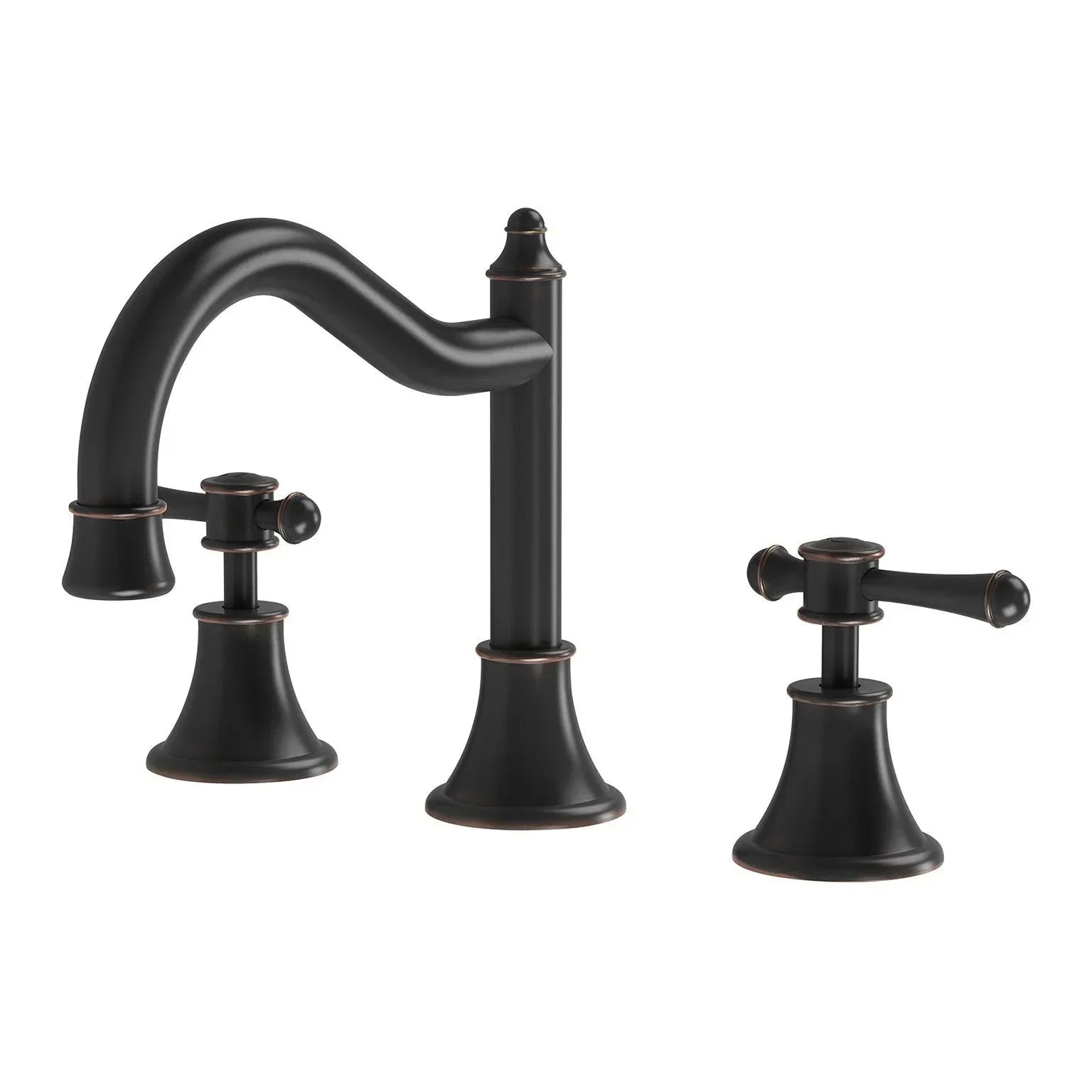 Phoenix Nostalgia Lever Basin Set Shepherds Crook - Ideal Bathroom CentreNS104L -33Antique Black